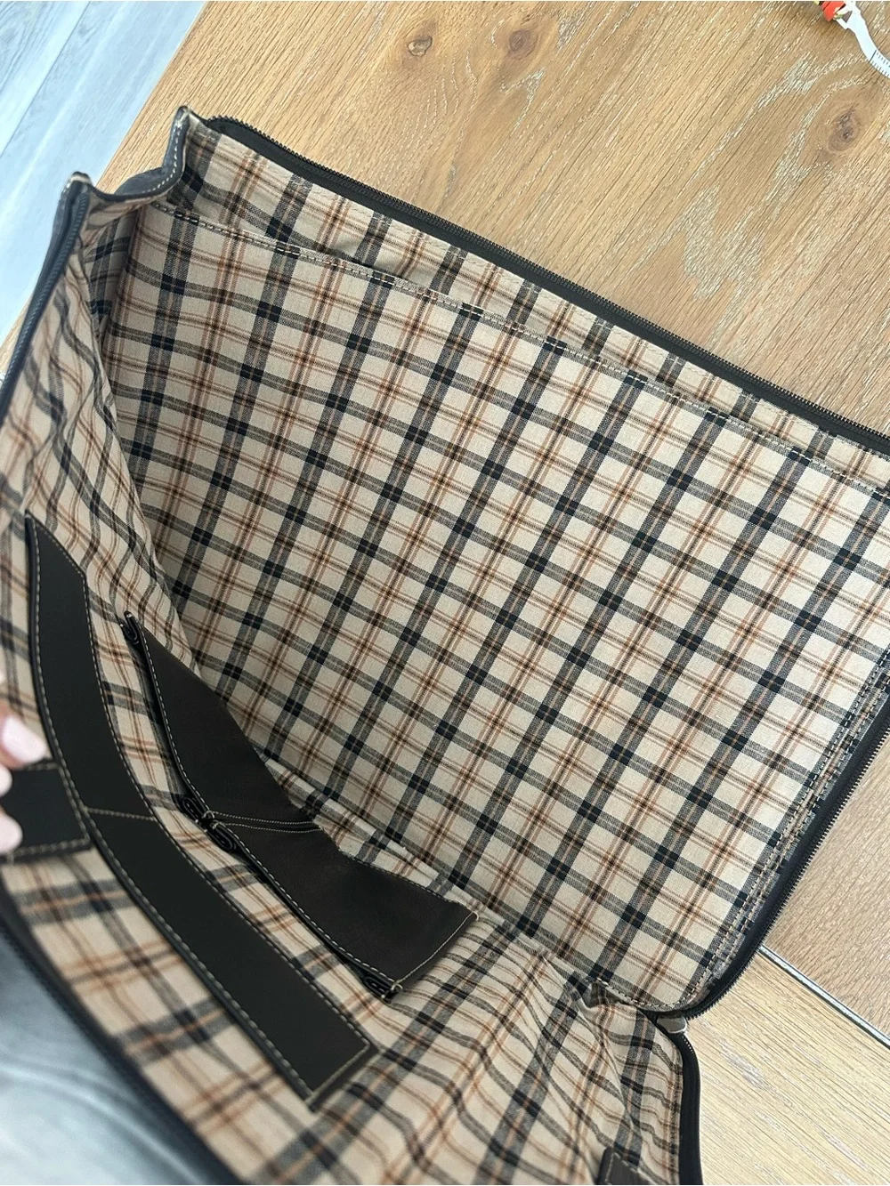 Levenger brown leather laptop case “breifolio”